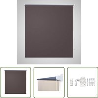 The Living Store - Verdunkelungsrollo 80 x 230 cm coffee - Fensterrollo - Verdunkelungsrollo - Raffrollo - Rollo Braun - Rollo Polyester von THE LIVING STORE