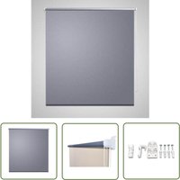 The Living Store - Verdunkelungsrollo Verdunklungsrollo 120 x 175 cm grau - Fensterrollo - Verdunkelungsrollo - Rollo Grau - Klemmrollo - Raffstore von THE LIVING STORE