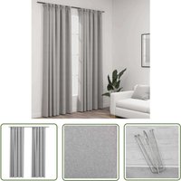 The Living Store Verdunkelungsvorhänge Haken Leinenoptik 2 Stk. Grau 140x225 cm - Verdunkelungsvorhänge - Leinenlook - Grau - Wohnraum - Schlafzimmer The Living Store Verdunkelungsvorhänge Haken Leinenoptik 2 Stk. Grau 140x225 cm - Verdunkelungsvorhänge - Leinenlook - Grau - Wohnraum - Schlafzimmer von THE LIVING STORE