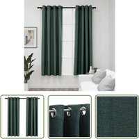 The Living Store Verdunkelungsvorhänge Ösen Leinenoptik 2 Stk. Grün 140x175 cm - Verdunkelungsvorhänge - Leinenlook - Grüne Vorhänge The Living Store Verdunkelungsvorhänge Ösen Leinenoptik 2 Stk. Grün 140x175 cm - Verdunkelungsvorhänge - Leinenlook - Grüne Vorhänge von THE LIVING STORE