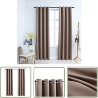 The Living Store - Verdunkelungsvorhänge mit Metallösen 2 Stk. Taupe 140x245cm - Verdunkelungsvorhänge - Gardinen - Wohnaccessoires - Tapete Taupe The Living Store - Verdunkelungsvorhänge mit Metallösen 2 Stk. Taupe 140x245cm - Verdunkelungsvorhänge - Gardinen - Wohnaccessoires - Tapete Taupe von THE LIVING STORE