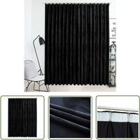The Living Store Verdunkelungsvorhang mit Haken Samt Schwarz 290 x 245 cm - Schwarzer Vorhang - Samtvorhang - Wohnraumdekoration - Gardine The Living Store Verdunkelungsvorhang mit Haken Samt Schwarz 290 x 245 cm - Schwarzer Vorhang - Samtvorhang - Wohnraumdekoration - Gardine von THE LIVING STORE