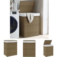 The Living Store Wäschekorb mit Deckel 46x33x60 cm Poly Rattan - Wäschekörbe The Living Store Wäschekorb mit Deckel 46x33x60 cm Poly Rattan - Wäschekörbe von THE LIVING STORE