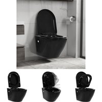 Wand-WC ohne Spülrand Keramik Schwarz - Toiletten - Schwarz - The Living Store Wand-WC ohne Spülrand Keramik Schwarz - Toiletten - Schwarz - The Living Store von THE LIVING STORE