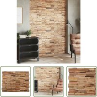The Living Store - Wandplatten 10 Stk. 1,03 m² Massivholz Teak Altholz - Wandpaneele - Teak Holz - Wandgestaltung - Rustikal - Industrielles Design The Living Store - Wandplatten 10 Stk. 1,03 m² Massivholz Teak Altholz - Wandpaneele - Teak Holz - Wandgestaltung - Rustikal - Industrielles Design von THE LIVING STORE