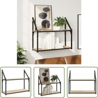The Living Store Wandregal 2 Fächer Sonoma-Eiche 60x21x51 cm Holzwerkstoff - Wandregal - Regal - Holzregal - Wohnraumorganisation The Living Store Wandregal 2 Fächer Sonoma-Eiche 60x21x51 cm Holzwerkstoff - Wandregal - Regal - Holzregal - Wohnraumorganisation von THE LIVING STORE