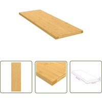 The Living Store - Wandregal 60x20x1,5 cm Bambus - Bambus Regal - Wandregal - Deko Regal - Badezimmer Regal - Wohnraum Organisation von THE LIVING STORE