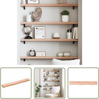 The Living Store - Wandregal Hellbraun 80x10x4 cm Massivholz Eiche Behandelt - Wandregal - Eichendielen - Holzmöbel - Landhausstyle - Deko Regal The Living Store - Wandregal Hellbraun 80x10x4 cm Massivholz Eiche Behandelt - Wandregal - Eichendielen - Holzmöbel - Landhausstyle - Deko Regal von THE LIVING STORE