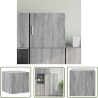 The Living Store Wandschrank Grau Sonoma 40x42,5x40 cm Holzwerkstoff - Wandregal - Hängeschrank - Regal Grau - Wohnzimmer Deko - Garderobe The Living Store Wandschrank Grau Sonoma 40x42,5x40 cm Holzwerkstoff - Wandregal - Hängeschrank - Regal Grau - Wohnzimmer Deko - Garderobe von THE LIVING STORE