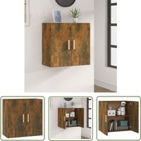 The Living Store Wandschrank Räuchereiche 60x30x60 cm Holzwerkstoff - Wandregal - Aufbewahrungsregale - Regal - Schmaler Schrank - Platzsparender von THE LIVING STORE