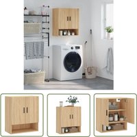 The Living Store - Wandschrank Sonoma-Eiche 60x31x70 cm Holzwerkstoff - Hängeschrank - Wandschrank - Aufbewahrungsraum - Wohnzimmermöbel von THE LIVING STORE