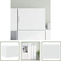 Wandschrank Weiß 50x42,5x40 cm Holzwerkstoff - Wandregal - Hängeschrank - Regal - Stauraum - Dekoration - The Living Store von THE LIVING STORE