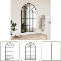 The Living Store - Wandspiegel Schwarz 60x100 cm Gewölbt Eisen - Wandspiegel - Dekorspeigel - Badezimmerspiegel - Schwarzer Spiegel - Großer Spiegel The Living Store - Wandspiegel Schwarz 60x100 cm Gewölbt Eisen - Wandspiegel - Dekorspeigel - Badezimmerspiegel - Schwarzer Spiegel - Großer Spiegel von THE LIVING STORE