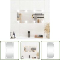 The Living Store Wandspiegel mit LED-Leuchten 30x60 cm Glas Rechteckig - Wandspiegel - LED-Spiegel - Dekospiegel - Badspiegel - Schlafzimmerspiegel The Living Store Wandspiegel mit LED-Leuchten 30x60 cm Glas Rechteckig - Wandspiegel - LED-Spiegel - Dekospiegel - Badspiegel - Schlafzimmerspiegel von THE LIVING STORE