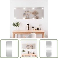 The Living Store Wandspiegel mit LED-Leuchten 40x100 cm Glas Rechteckig - Wandspiegel - LED-Spiegel - Dekospiegel - Badspiegel - Schlafzimmerspiegel The Living Store Wandspiegel mit LED-Leuchten 40x100 cm Glas Rechteckig - Wandspiegel - LED-Spiegel - Dekospiegel - Badspiegel - Schlafzimmerspiegel von THE LIVING STORE