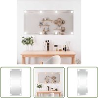 The Living Store Wandspiegel mit LED-Leuchten 50x100 cm Glas Rechteckig - Wandspiegel - LED-Spiegel - Dekospiegel - Badspiegel - Schlafzimmerspiegel The Living Store Wandspiegel mit LED-Leuchten 50x100 cm Glas Rechteckig - Wandspiegel - LED-Spiegel - Dekospiegel - Badspiegel - Schlafzimmerspiegel von THE LIVING STORE