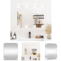 The Living Store Wandspiegel mit LED-Leuchten 50x60 cm Glas Rechteckig - Spiegel The Living Store Wandspiegel mit LED-Leuchten 50x60 cm Glas Rechteckig - Spiegel von THE LIVING STORE