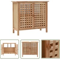 The Living Store - Waschbeckenunterschrank Massivholz Walnuss 66x29x61 cm - Waschtischunterschrank - Badezimmermöbel - Holzmöbel - Nussbaum The Living Store - Waschbeckenunterschrank Massivholz Walnuss 66x29x61 cm - Waschtischunterschrank - Badezimmermöbel - Holzmöbel - Nussbaum von THE LIVING STORE