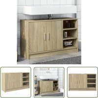 The Living Store - Waschbeckenunterschrank Sonoma-Eiche 90x29x55 cm Holzwerkstoff - Waschtischunterschrank - Badezimmermöbel - Holzwerkstoff The Living Store - Waschbeckenunterschrank Sonoma-Eiche 90x29x55 cm Holzwerkstoff - Waschtischunterschrank - Badezimmermöbel - Holzwerkstoff von THE LIVING STORE
