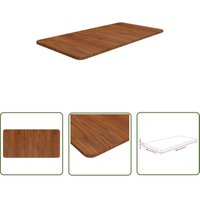 The Living Store - Waschtischplatte Dunkelbraun 80x40x1,5 cm Massivholz Behandelt - Waschtischplatte - Eiche - Holz Platte - Arbeitsfläche von THE LIVING STORE