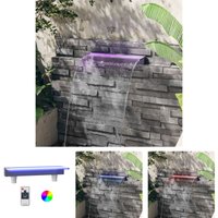 The Living Store - Wasserfall-Element mit rgb LEDs Acryl 60 cm - Brunnen & Wasserfälle - Transparent von THE LIVING STORE