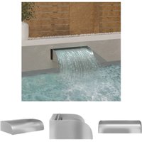 Wasserfall mit LEDs 60x34x14 cm Edelstahl 304 - Brunnen & Wasserfälle - Silber - The Living Store Wasserfall mit LEDs 60x34x14 cm Edelstahl 304 - Brunnen & Wasserfälle - Silber - The Living Store von THE LIVING STORE