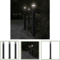 Wegeleuchten 3 Stk. Schwarz 110 cm Aluminium - Gartenlampe - LED-Lampe - Außenstehleuchte - Outdoor Beleuchtung - Terrasse Beleuchtung - The Living Wegeleuchten 3 Stk. Schwarz 110 cm Aluminium - Gartenlampe - LED-Lampe - Außenstehleuchte - Outdoor Beleuchtung - Terrasse Beleuchtung - The Living von THE LIVING STORE