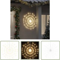 The Living Store - Weihnachtsbeleuchtung Feuerwerk 140 LEDs Warmweiß 17 cm - Weihnachtsbeleuchtung - LED-Feuerwerk - Weihnachtsdeko von THE LIVING STORE