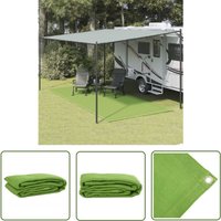 Zeltteppich Hellgrün 250x550 cm hdpe - Campingteppich - Zelttraße - Outdoor Teppich - Garten Teppich - Wetterfeste Unterlage - The Living Store von THE LIVING STORE