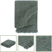 The Living Store - berwurf Baumwolle 125x150 cm Dunkelgrün - Baumwolldecke - Überwurf - Wohnzimmer Deko - Couchdecke - Plaid The Living Store - berwurf Baumwolle 125x150 cm Dunkelgrün - Baumwolldecke - Überwurf - Wohnzimmer Deko - Couchdecke - Plaid von THE LIVING STORE