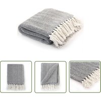 The Living Store - berwurf Baumwolle Fischgrätenmuster 220x250 cm Marineblau - Baumwolldecke - Decke - Überwurf - Wohnaccessoires - Deko The Living Store - berwurf Baumwolle Fischgrätenmuster 220x250 cm Marineblau - Baumwolldecke - Decke - Überwurf - Wohnaccessoires - Deko von THE LIVING STORE