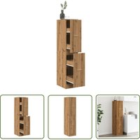 The Living Store - vidaXL Apothekerschrank Artisan-Eiche 30x41x144,5 cm Holzwerkstoff von THE LIVING STORE