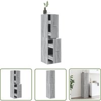 The Living Store - vidaXL Apothekerschrank Grau Sonoma 30x41x144,5 cm Holzwerkstoff The Living Store - vidaXL Apothekerschrank Grau Sonoma 30x41x144,5 cm Holzwerkstoff von THE LIVING STORE