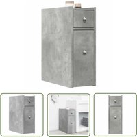 The Living Store - vidaXL Badschrank Schmal mit Rollen Betongrau Holzwerkstoff The Living Store - vidaXL Badschrank Schmal mit Rollen Betongrau Holzwerkstoff von THE LIVING STORE