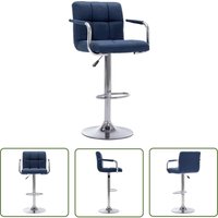 VidaXL Barhocker Blau Stoff von THE LIVING STORE
