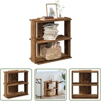 The Living Store - vidaXL Bücherregal 3 Böden Altholz-Optik 60x30x60 cm Holzwerkstoff von THE LIVING STORE