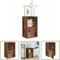 The Living Store - vidaXL Bücherregal Altholz-Optik 31x24x52 cm Holzwerkstoff von THE LIVING STORE