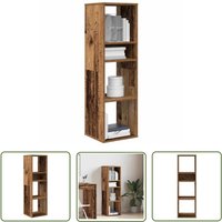 The Living Store - vidaXL Bücherregal Altholz-Optik 34x31x112 cm Holzwerkstoff von THE LIVING STORE