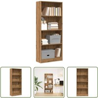 The Living Store - vidaXL Bücherregal Artisan-Eiche 60x24x143 cm Holzwerkstoff The Living Store - vidaXL Bücherregal Artisan-Eiche 60x24x143 cm Holzwerkstoff von THE LIVING STORE