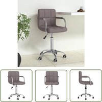The Living Store - vidaXL Bürostuhl Drehbar Taupe Stoff von THE LIVING STORE