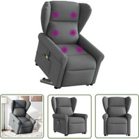 The Living Store - vidaXL Elektrischer Massagesessel mit Aufstehhilfe Dunkelgrau Stoff The Living Store - vidaXL Elektrischer Massagesessel mit Aufstehhilfe Dunkelgrau Stoff von THE LIVING STORE