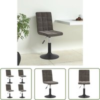The Living Store - vidaXL Esszimmerstühle 4 Stk. Drehbar Dunkelgrau Samt The Living Store - vidaXL Esszimmerstühle 4 Stk. Drehbar Dunkelgrau Samt von THE LIVING STORE