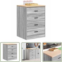 The Living Store - vidaXL Garagen-Aufbewahrungsschrank Grau Sonoma Massivholz Kiefer The Living Store - vidaXL Garagen-Aufbewahrungsschrank Grau Sonoma Massivholz Kiefer von THE LIVING STORE