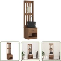 The Living Store - vidaXL Garderobenständer sandens 45x40x159,5 cm Massivholz Kiefer The Living Store - vidaXL Garderobenständer sandens 45x40x159,5 cm Massivholz Kiefer von THE LIVING STORE