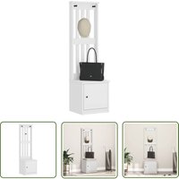 The Living Store - vidaXL Garderobenständer sandens Weiß 45x40x159,5 cm Massivholz Kiefer The Living Store - vidaXL Garderobenständer sandens Weiß 45x40x159,5 cm Massivholz Kiefer von THE LIVING STORE