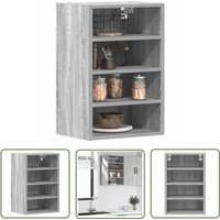 The Living Store - vidaXL Hängeschrank Grau Sonoma 40x29,5x60 cm Holzwerkstoff von THE LIVING STORE