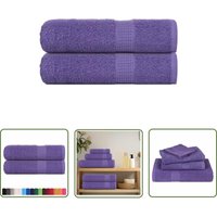 The Living Store - vidaXL Handtücher 2 Stk. Lila 50x100 cm 360 g/m² 100% Baumwolle The Living Store - vidaXL Handtücher 2 Stk. Lila 50x100 cm 360 g/m² 100% Baumwolle von THE LIVING STORE
