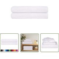 The Living Store - vidaXL Handtücher 2 Stk. Weiß 100x200 cm 360 g/m² 100% Baumwolle The Living Store - vidaXL Handtücher 2 Stk. Weiß 100x200 cm 360 g/m² 100% Baumwolle von THE LIVING STORE