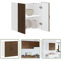 The Living Store - vidaXL Küchen-Hängeschrank Kalmar Braun Eichen-Optik Holzwerkstoff von THE LIVING STORE
