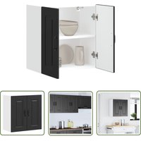 The Living Store - vidaXL Küchen-Hängeschrank Kalmar Schwarz Holzwerkstoff von THE LIVING STORE